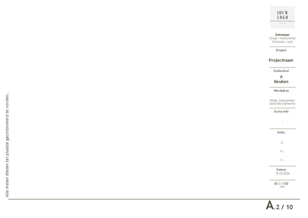Olive Plan A3L (Layout)